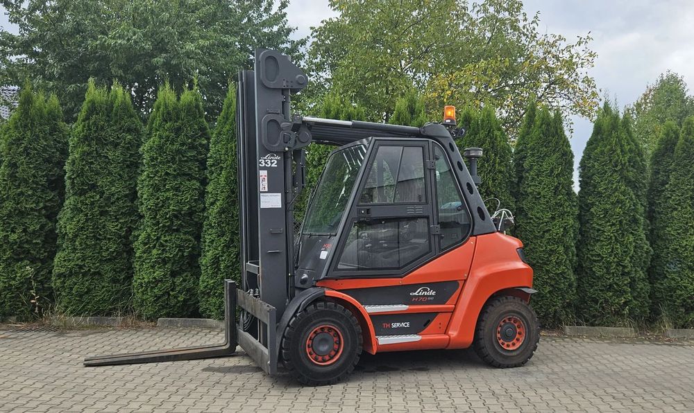 Linde H70T-03  332 Wózek widłowy LINDE H70T-03 KLIMATYZACJA Komputer PL NOWE opony GW
