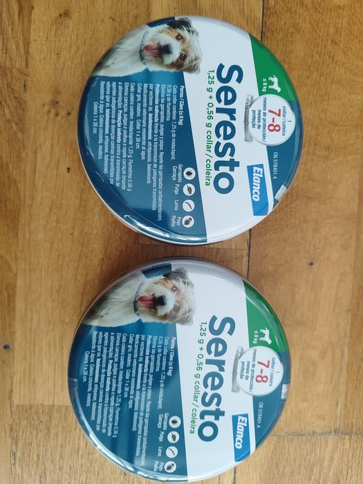 Vendo 2 coleiras Seresto para cão até 8 kg