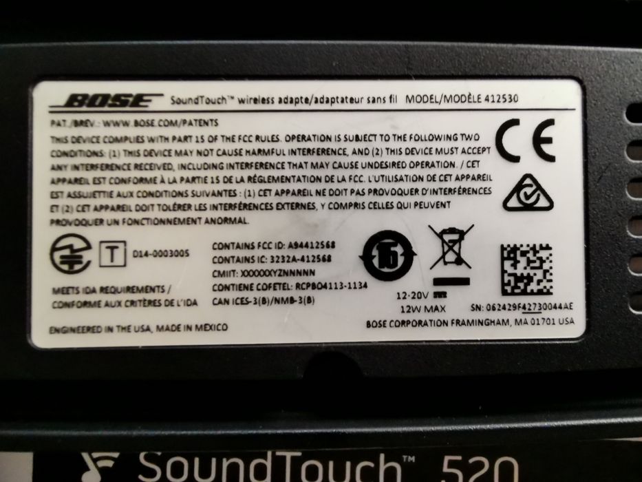 Bose SoundTouch II Wireless adapter