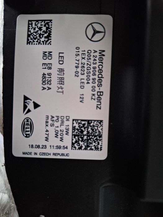 Фара Mercedes EQA EQB W243 A2439069000 A2439068000 A2439060100
