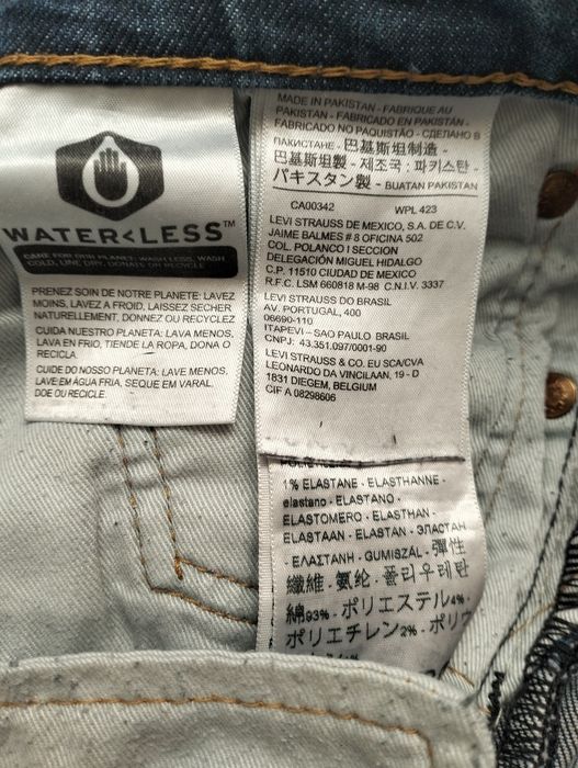 Levis 511 premium spodnie  jeansy roz 32/32