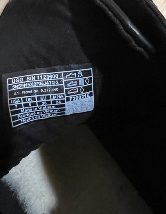 UGG botki trapery glany 37 38 skóra nat. cyberpunk gothic black 800 PL