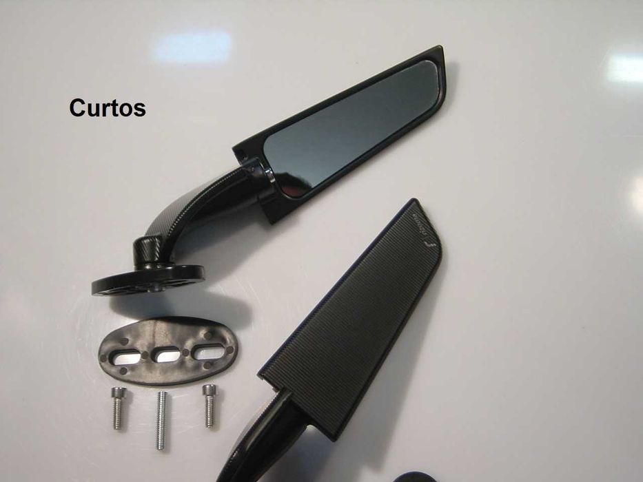 Espelhos para mota em asa aerodinâmica
