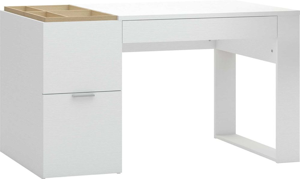 Biało-drewniane eleganckie biurko Vox 4You