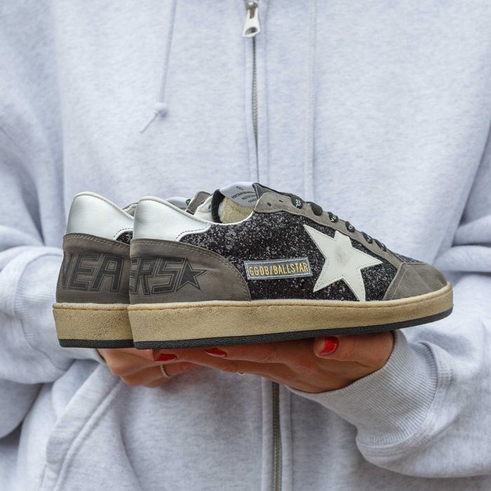 Кросівки Golden Goose Ball Star Black Silver Star premium