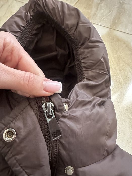 Куртка шоколадная пуховик