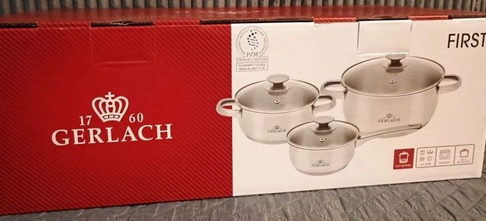 Garnki komplet gerlach 6el