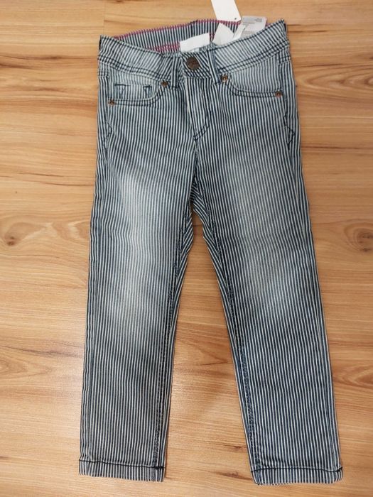 Jeansy dziecięce w prążki, L.O.G.G. (H&M), nowe , 98 cm