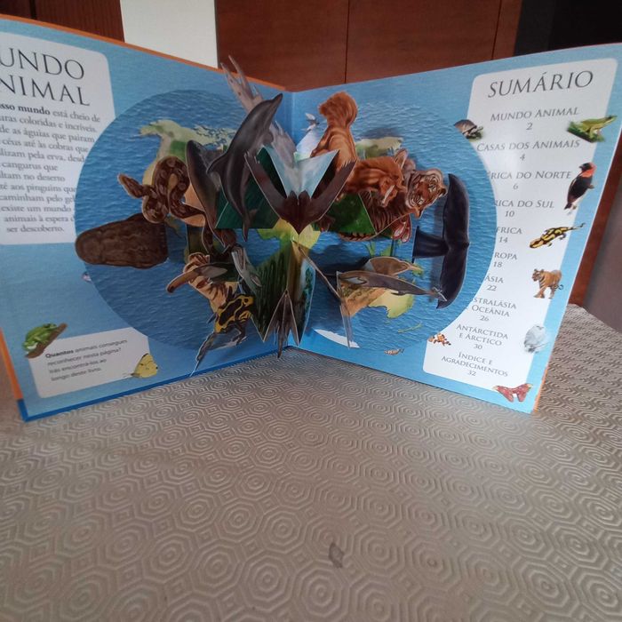 Conjunto 2 livros sobre animais