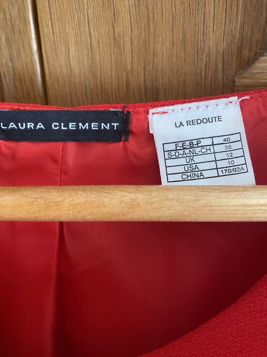 Vestido formal vermelho Laura Clement