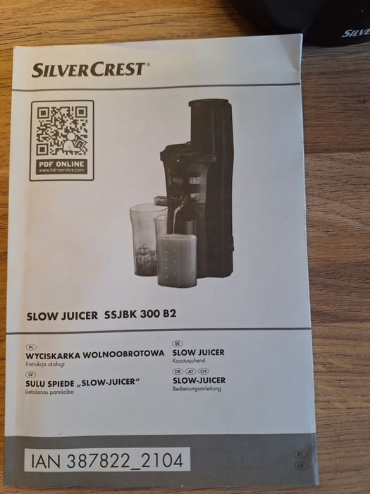 Wyciskarka wolnoobrotowa silvercrest