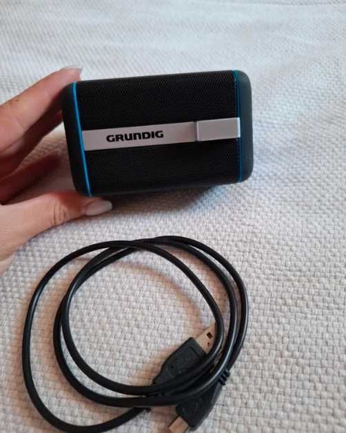 Głośnik Bluetooth Grundig z kablem przenośny kompaktowy mały czarny