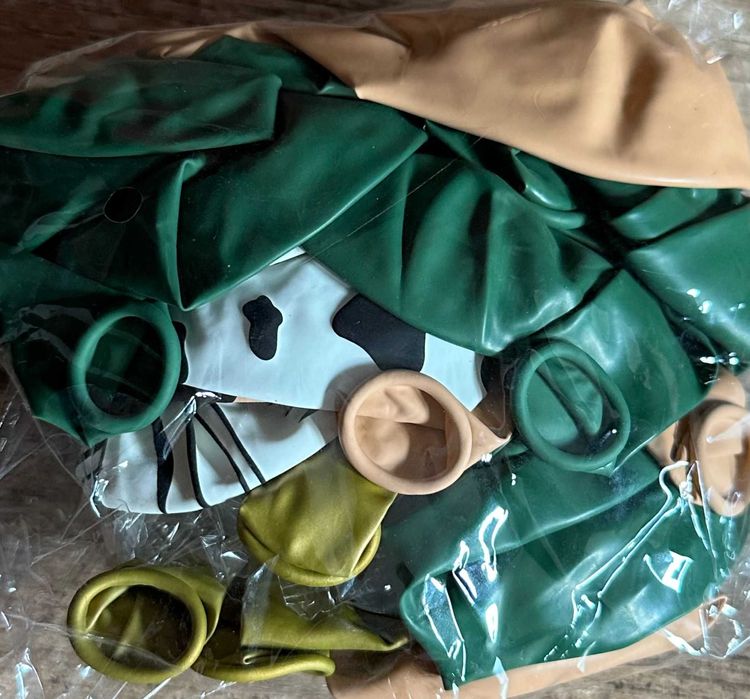 Ozdoby Zestaw Urodzinowy Dekoracja Tort Topper Dżungla+GRATIS kod1292