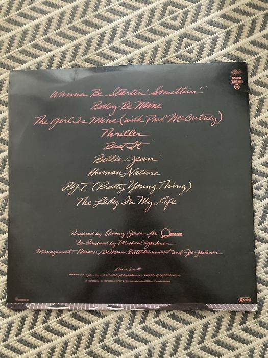 Płyta gramofonowa winylowa Thriller Michael Jackson Epic