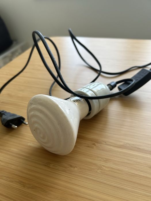 Suporte de lampada ceramica para repteis com alampada de 75w
