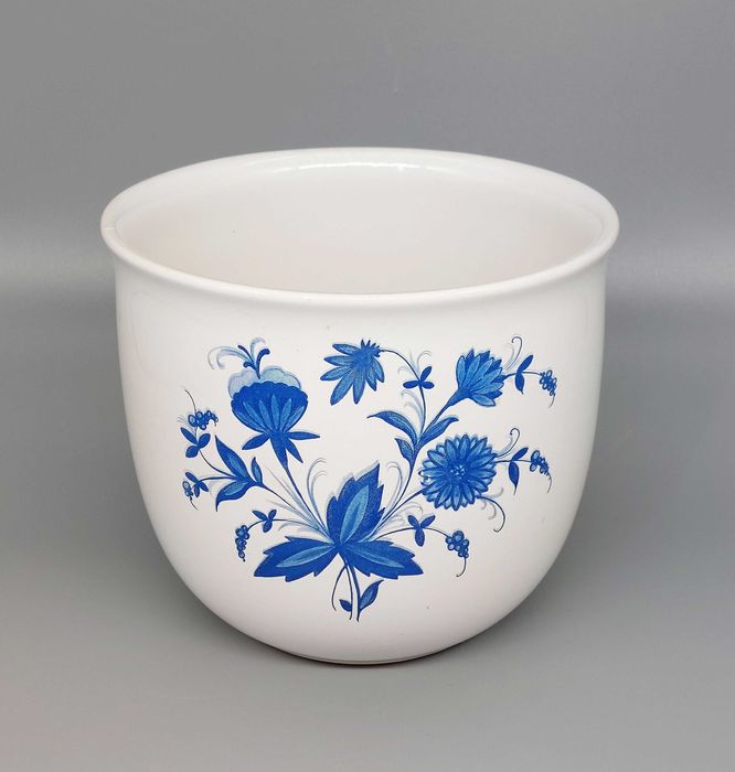 Osłonka malowana doniczka sygnowana