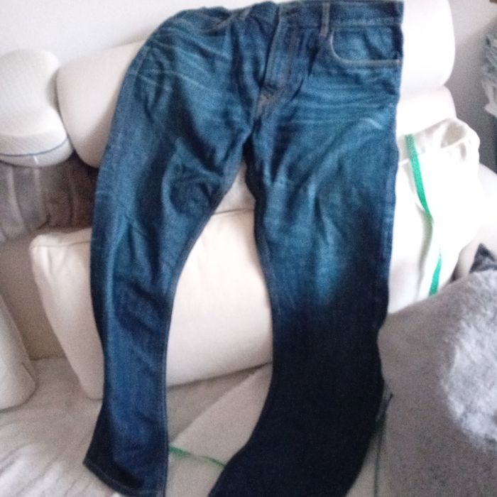 Spodnie Lacoste UK34 dzins bawelna