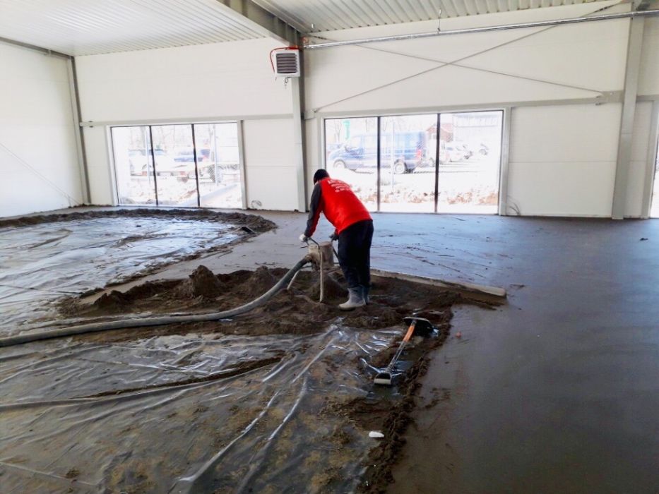 Posadzki maszynowe betonowe chudziaki wylewki tarasy garaze