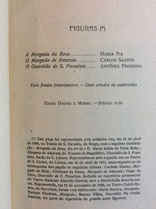 Júlio Dantas - O primeiro beijo. Peça em 1 acto, em proza, 1911