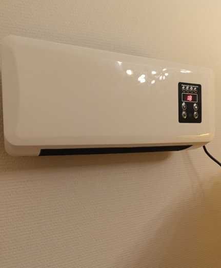 обігрівач настінний з пультом дуйка сушарка тепловентилятор led-екран