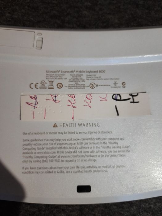 клавиатура Microsoft Bluetooth Mobile Keyboard 6000