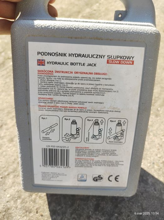 Podnośnik hydrauliczny lewarek