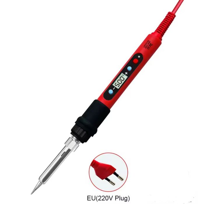 Lutownica kolbowa 80W wyświetlacz LCD regulacja temperatury 500°C