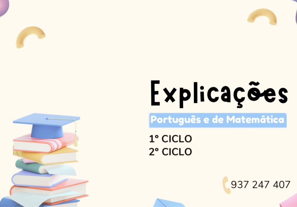 Explicações português e matemática