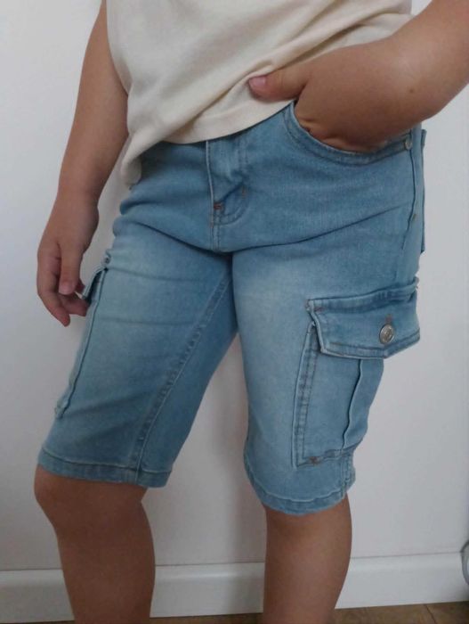 szorty jeans/spodenki cargo 10-11-12 lat 140 cm*Wallflower Girl*