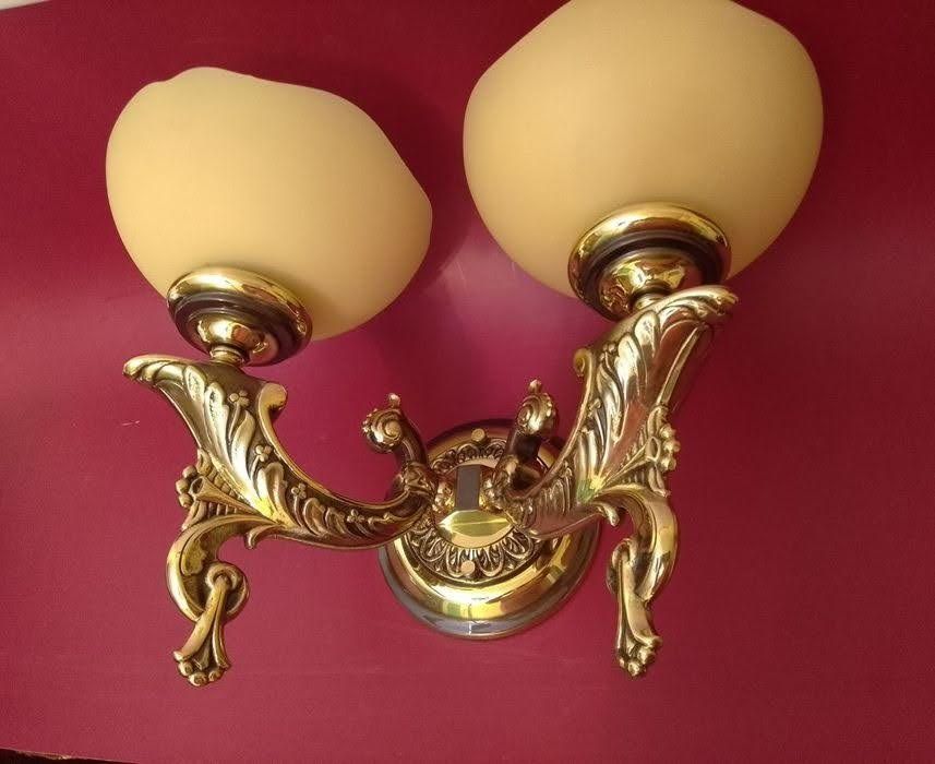 Бра настенные,,стекло, бронза.