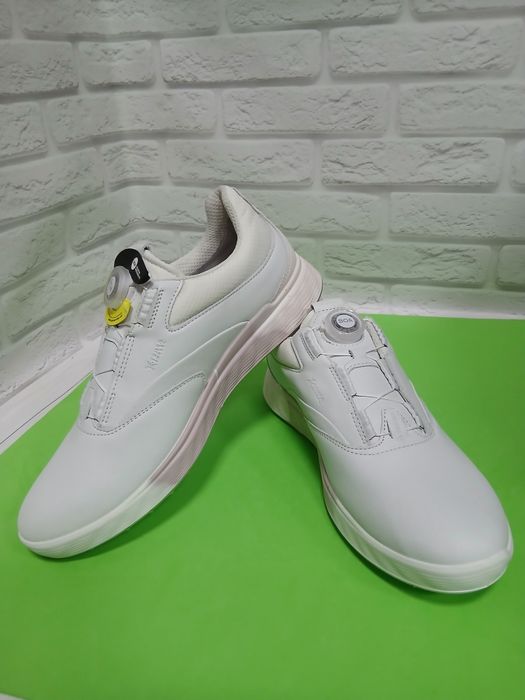 Жіночі шкіряні кросівки  ECCO Golf S-Three, повсякденні низькі кеди на шнурівці