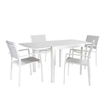 Mesa de alumínio extensivel NATERIAL LYRA Cinza
