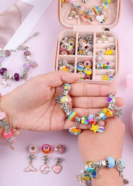 Набір прикрас для плетіння шарм браслетів,Пандора