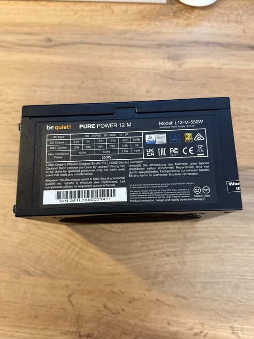 Zasilacz be quiet! Pure Power 12 M 550W 80 Plus Gold - ATX 3.0