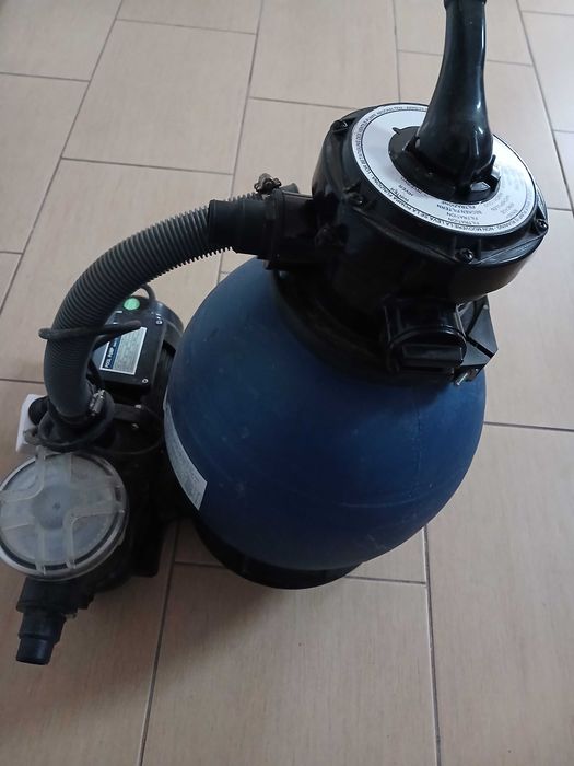 Motor e filtro areia piscina gre