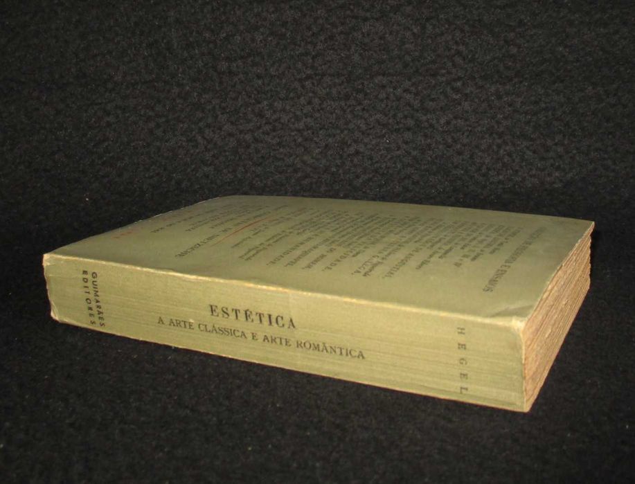 Livro Estética A Arte Clássica e a Arte Romântica Hegel
