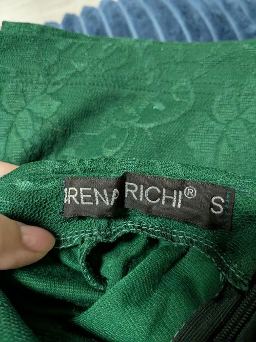 Смарагдова сукня з мереживом | Розмір S