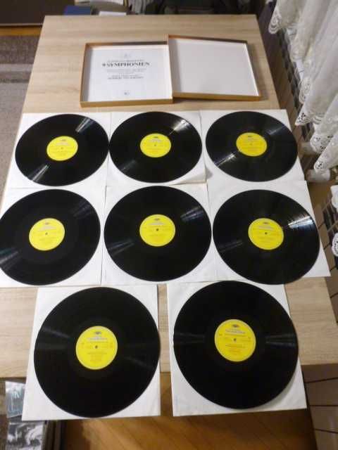 BEETHOVEN - Symfonie Karajan - Box 8 Lp Deutsche Grammophon ideał