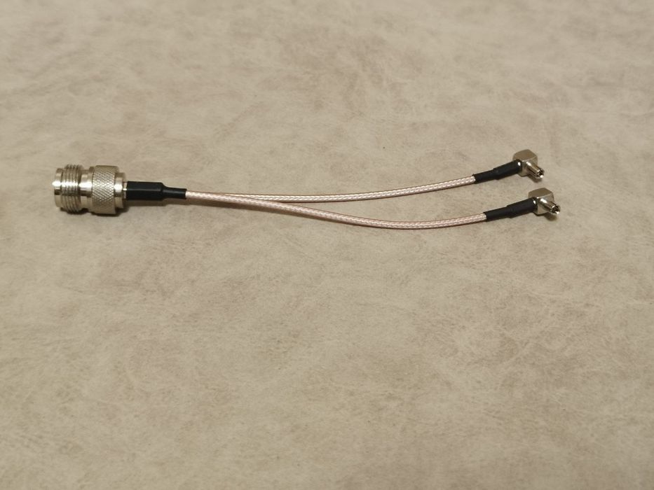 Двойной Пигтейл 2*TS9 - N-type(мама) - переходник, адаптер