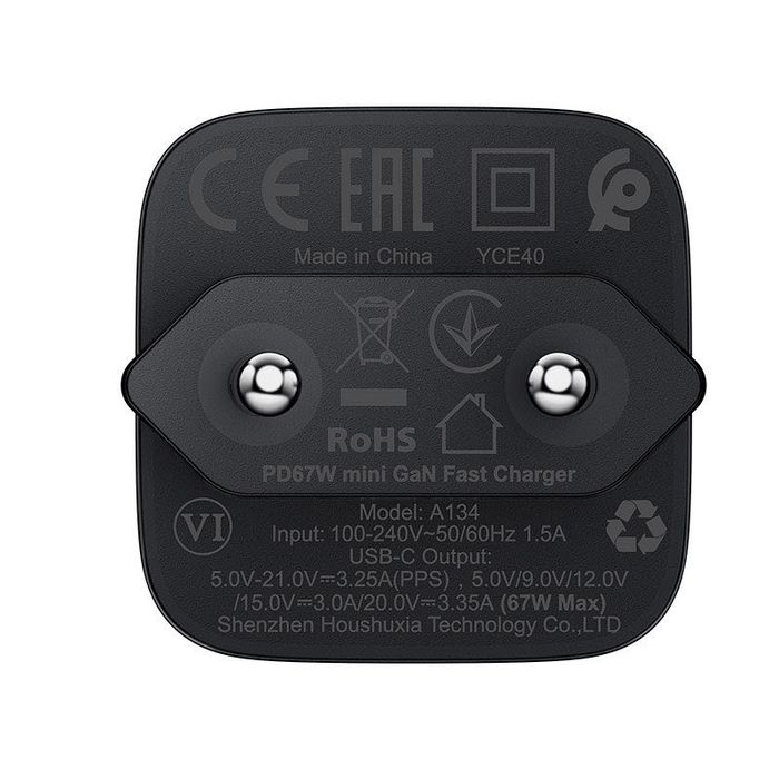 зарядка ACEFAST A134 67W GaN PPS! USB-C швидка