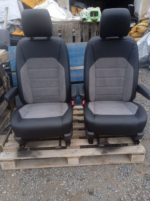 Fotel fotele przednie obrotowe Palladium VW T5 T6 T6.1 skora Palladium