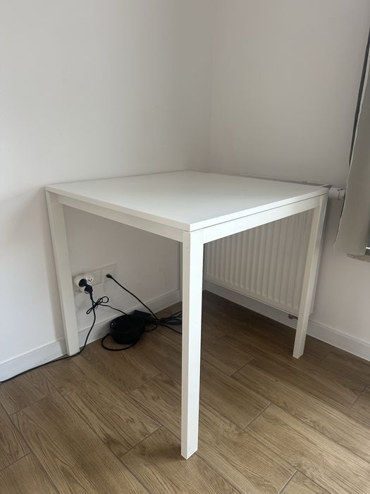 VIHALS Stół, biały/biały, 74x74 cm IKEA
