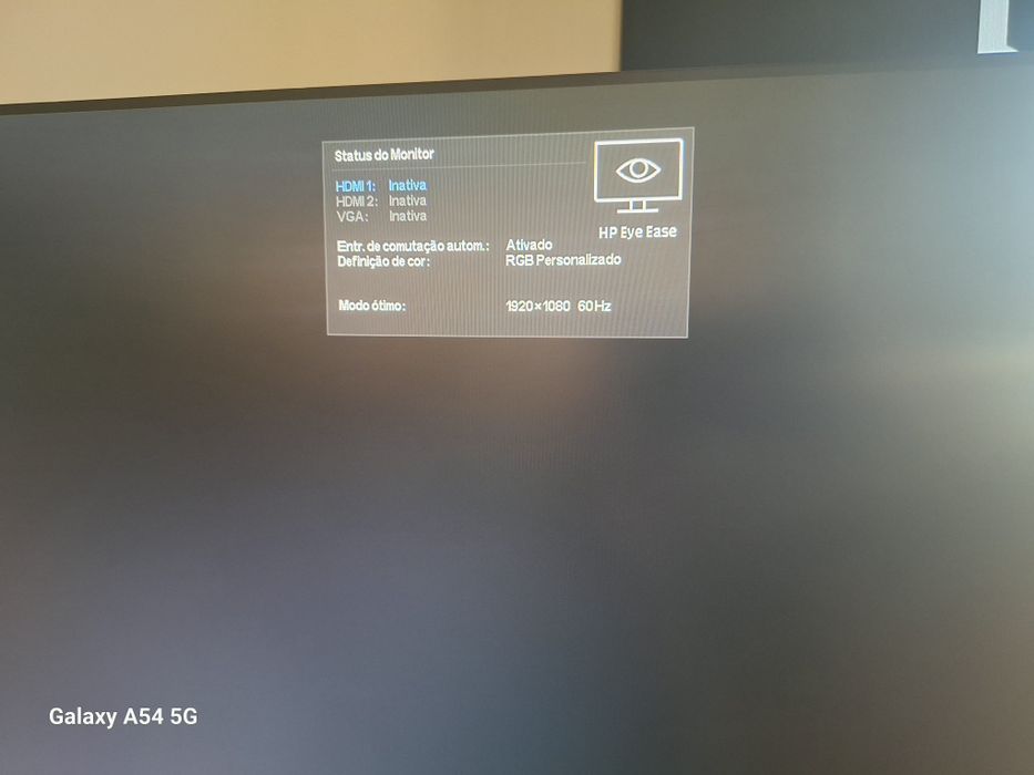 Vendo um monitor da Hp