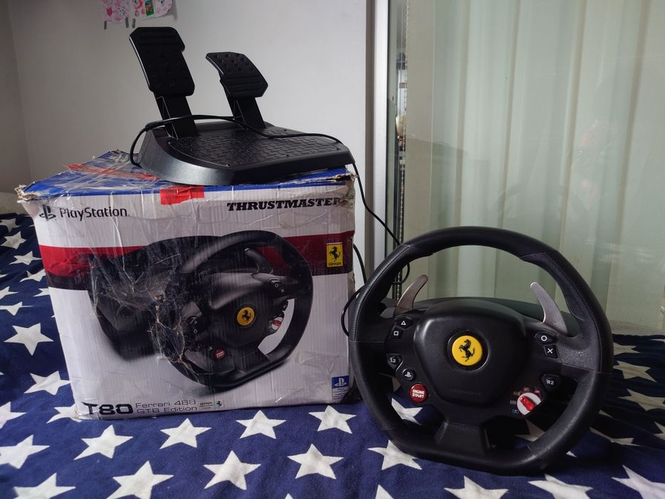 Игровой Руль Thrustmaster T80 Ferrari 488 GTB Edition (Playstation)