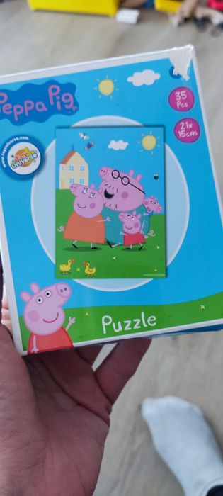 Puzzle świnka Peppa psi patrol gra skoczki trefl trefliki