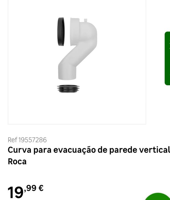 Curva de sanita parede