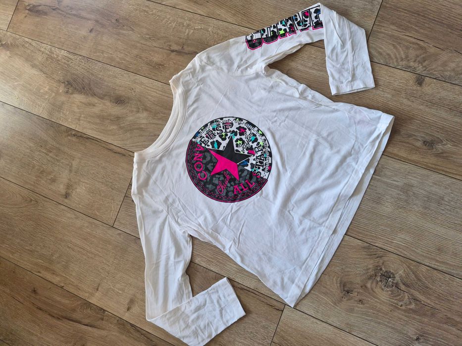 Prześliczna koszulka t-shirt longsleeve Converse stan nowa bez metkis