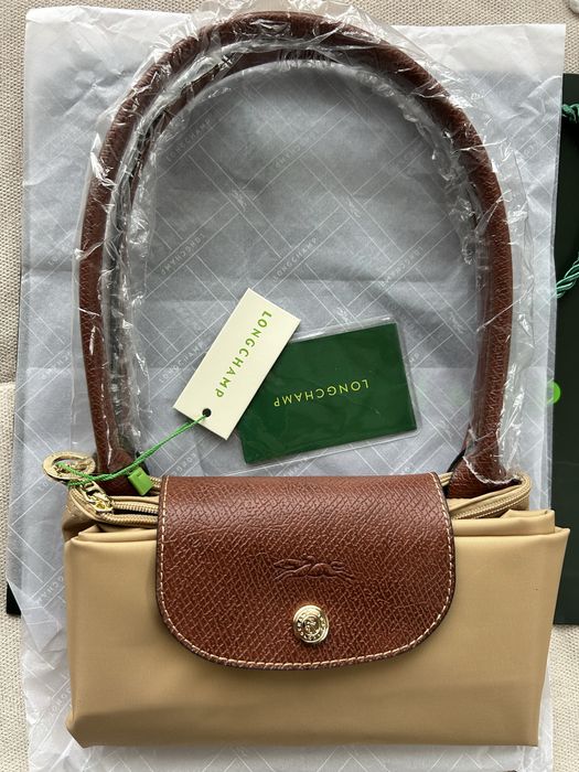 Torebka Longchamp kawa z mlekiem M