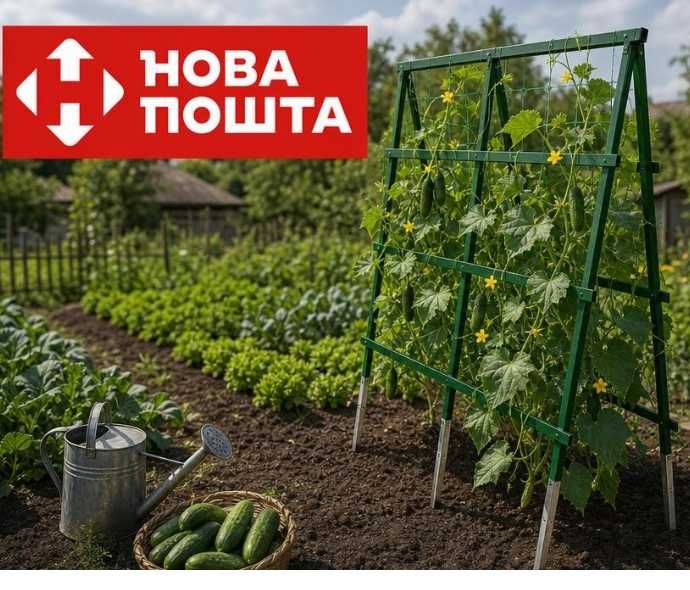 Опори для помідорів / для підвязки помідорів / Шпалера садова / шпагат / арка