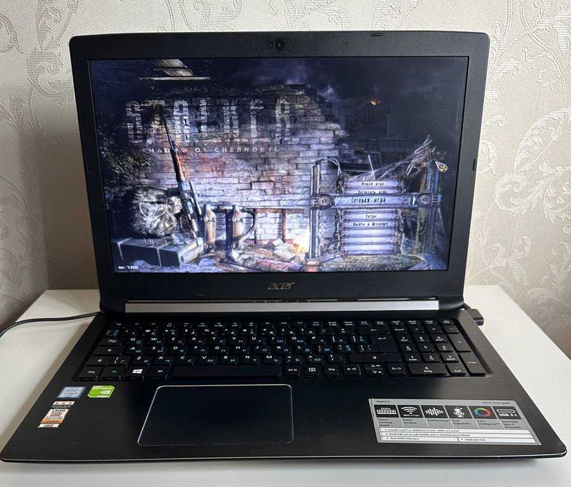 Ноутбук игровой Acer A515-51G-303X | Intel Core i3-6006U 2,0ГГц | 4ГбDDR4 | Intel HD520+nVidia 940MX | 1000 Гб | Windows 10